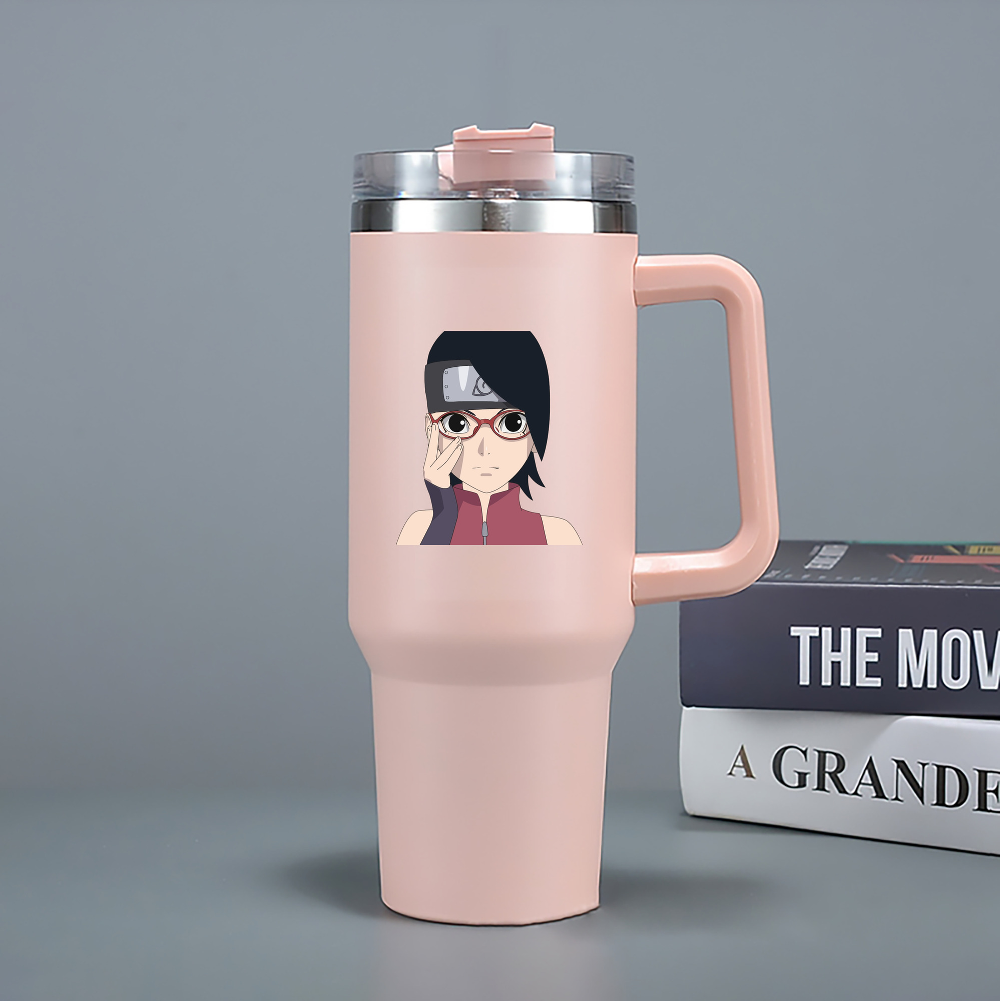 （画像用） NARUTO -ナルト- うちは サラダ Uchiha Sarada 1200mL車用タンブラー（カラープリント）